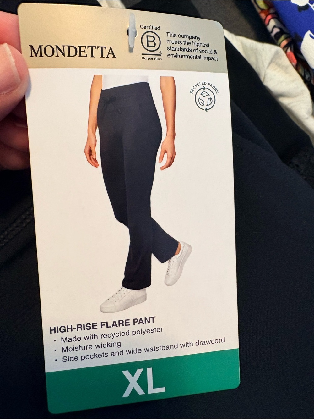 Mondetta Black High-Rise Flare Pants